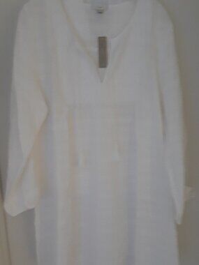J Crew Embroidered Summer Tunic XL NWT